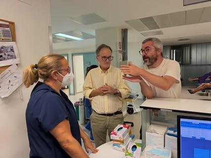 Javier Padilla visita Urgencias del Hospital de Ceuta Javier Padilla visita Urgencias del Hospital de Ceuta