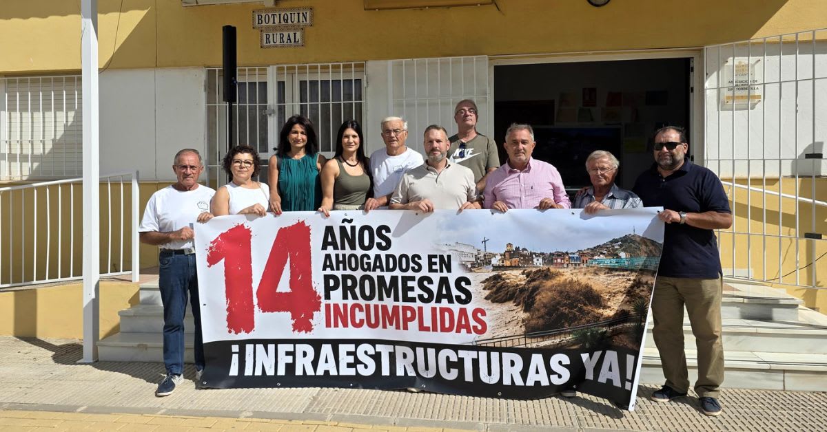 Los vecinos de Lorca denuncian 14 años de abandono y exigen infraestructuras hidráulicas tras la riada de San Wenceslao