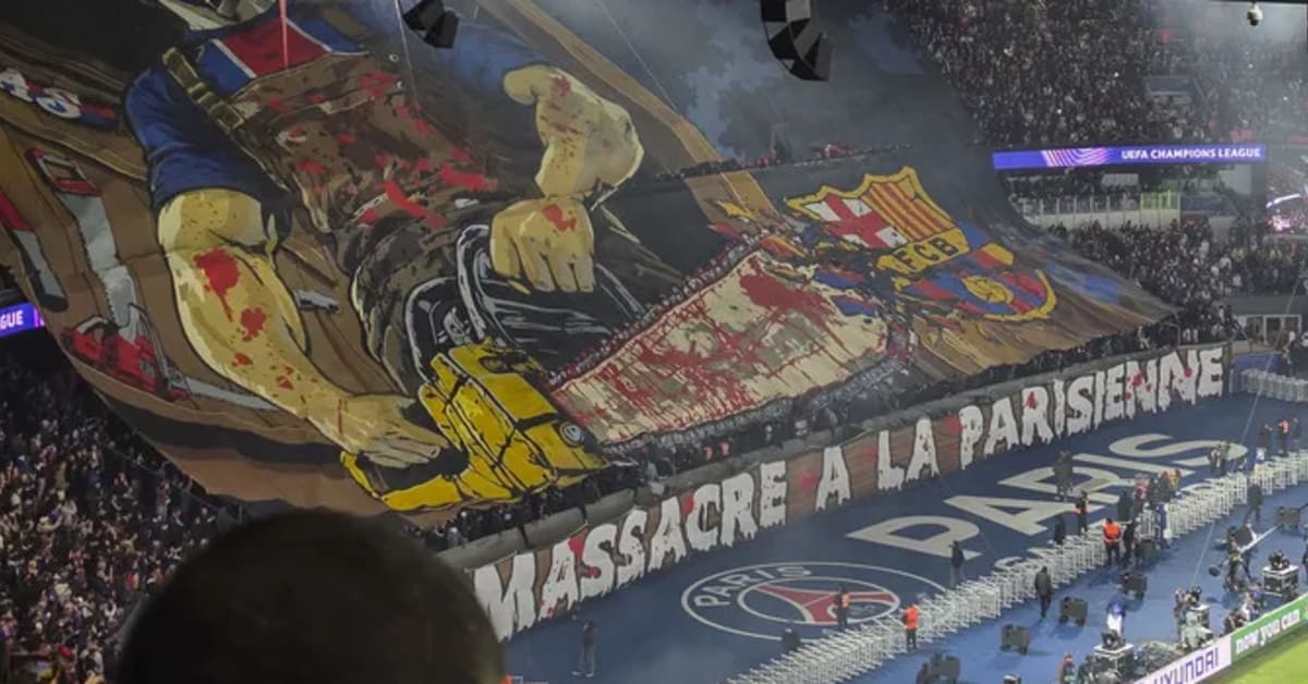 El FC Barcelona presenta una queja formal ante la UEFA por el amenazante tifo de los ultras del PSG El FC Barcelona presenta una queja formal ante la UEFA por el amenazante tifo de los ultras del PSG