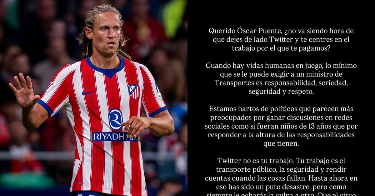 Marcos Llorente estalla contra Óscar Puente tras la tragedia ferroviaria: «Twitter no es tu trabajo, hasta ahora has sido un puto desastre»
