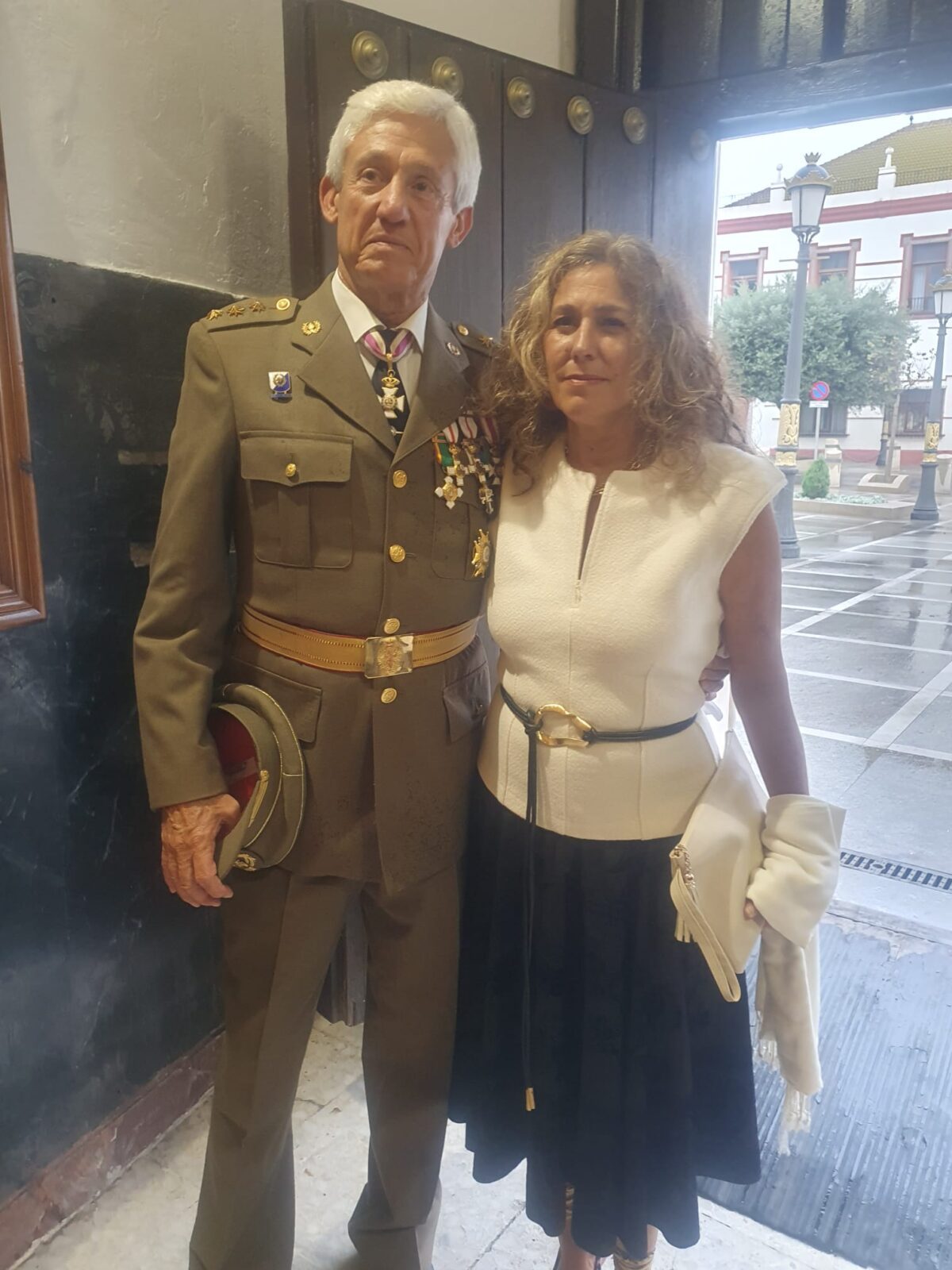 Carlos Pavón, coronel retirado, con uniforme