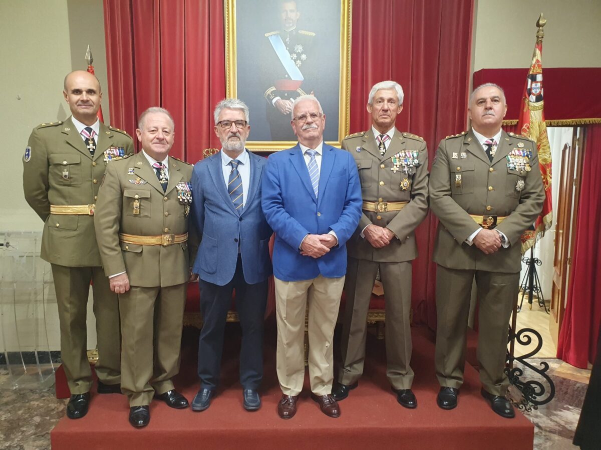 Carlos Pavón en un acto militar