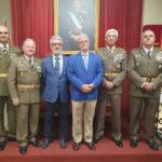 Carlos Pavón en un acto militar