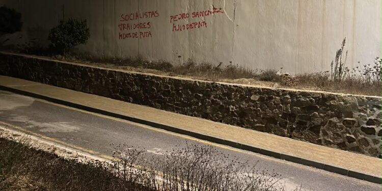 PSOE exige limpieza de pintadas en cementerio de Santa Catalina