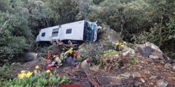 Accidente de autobús en Fogars de Montclús deja varios heridos