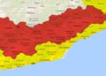 La AEMET eleva a rojo el aviso en Barcelona por lluvias torrenciales y activa la alerta naranja en Girona, Castilla y León y Extremadura La AEMET eleva a rojo el aviso en Barcelona por lluvias torrenciales y activa la alerta naranja en Girona, Castilla y León y Extremadura