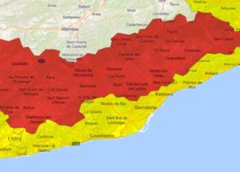 La AEMET eleva a rojo el aviso en Barcelona por lluvias torrenciales y activa la alerta naranja en Girona, Castilla y León y Extremadura