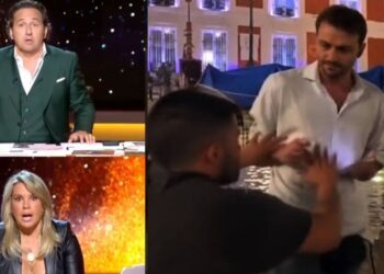 Agreden a un reportero en directo del programa ‘Horizonte’ en la Puerta del Sol: «¡¿Este tío está loco o qué le pasa?!». Agreden a un reportero en directo del programa ‘Horizonte’ en la Puerta del Sol: «¡¿Este tío está loco o qué le pasa?!».
