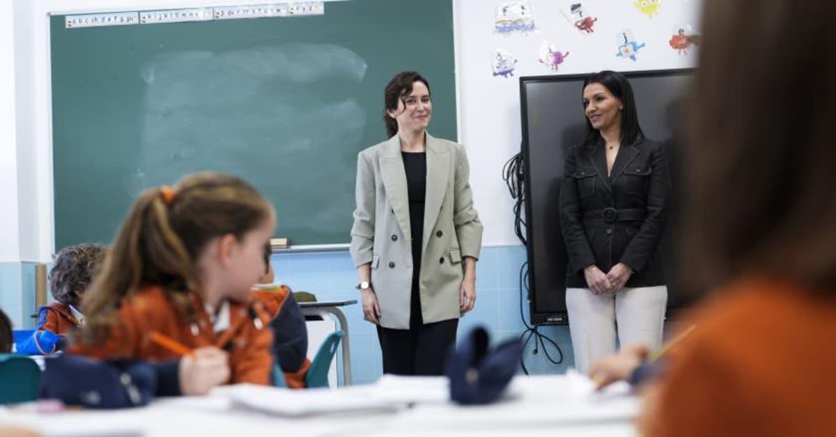 Ayuso critica la huelga educativa en Madrid como una «huelga política» Ayuso critica la huelga educativa en Madrid como una «huelga política»