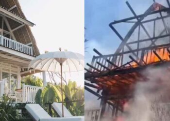Un turista destruye por completo una villa de lujo en Bali al intentar espantar una araña con un papel encendido