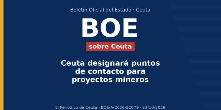 BOE sobre Ceuta: Ceuta designará puntos de contacto para proyectos mineros