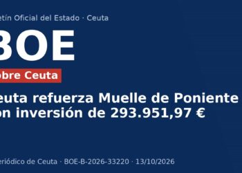Ceuta refuerza Muelle de Poniente con inversión de 293.951,97 € Ceuta refuerza Muelle de Poniente con inversión de 293.951,97 €