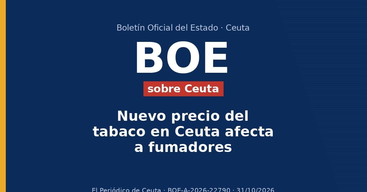 Nuevo precio del tabaco en Ceuta afecta a fumadores