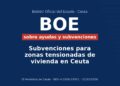 Subvenciones para zonas tensionadas de vivienda en Ceuta