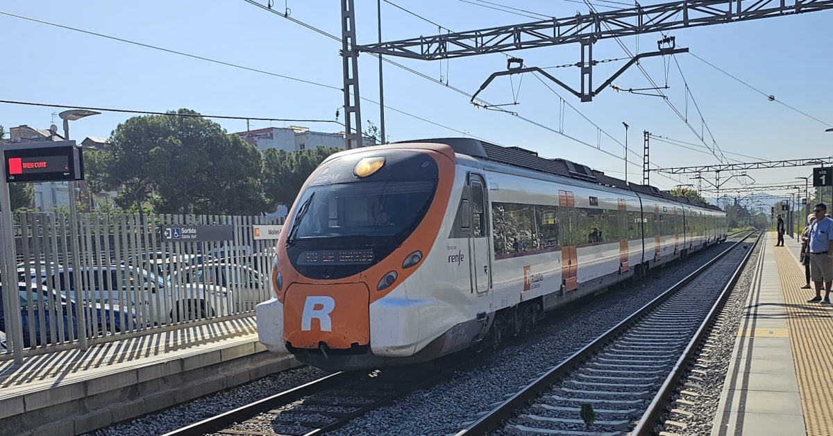 Caos en Rodalies por la caída de un árbol y un talud sobre un tren en Barcelona