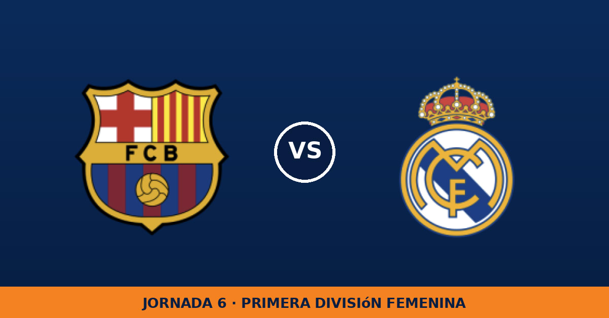 Barcelona W – Real Madrid W: hora y canal de TV (DAZN) Barcelona W – Real Madrid W: hora y canal de TV (DAZN)