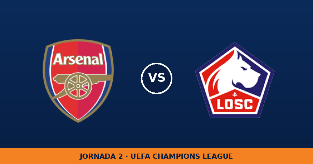 Arsenal – Lille: horario y dónde ver el partido Arsenal – Lille: horario y dónde ver el partido