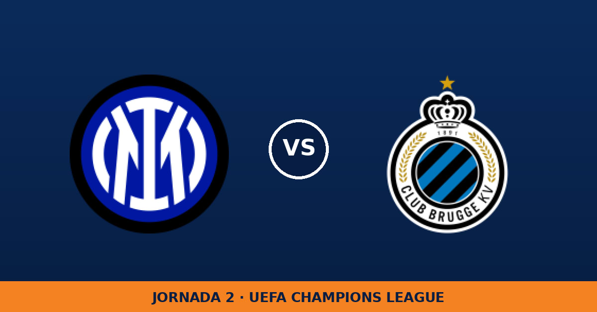 Inter – Club Brugge KV: horario y dónde ver el partido Inter – Club Brugge KV: horario y dónde ver el partido