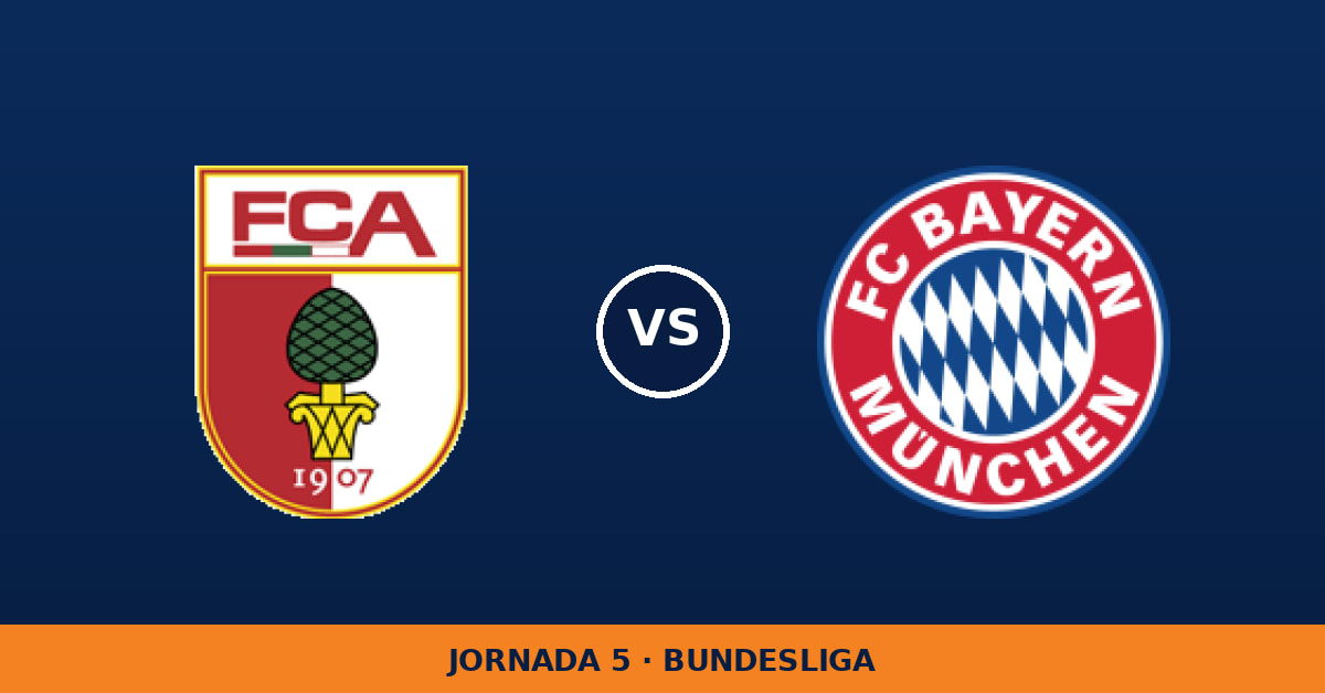 FC Augsburg – Bayern Múnich, en directo: jornada 5 de Bundesliga