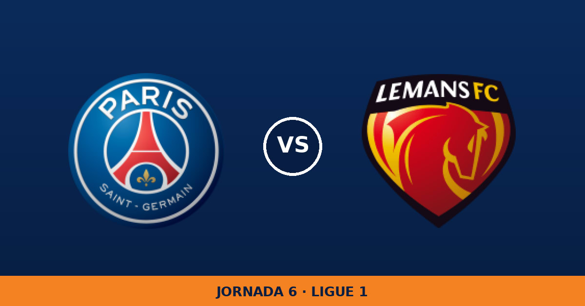 Paris Saint Germain – Le Mans, en directo: jornada 6 de Ligue 1