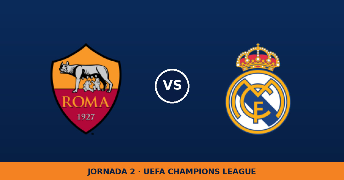 AS Roma – Real Madrid: horario y dónde ver el partido AS Roma – Real Madrid: horario y dónde ver el partido