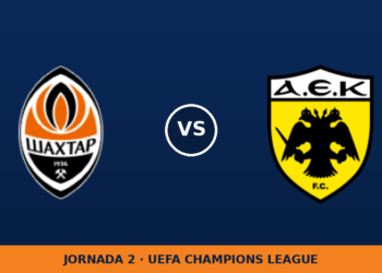 Shakhtar Donetsk – AEK Athens FC: horario y dónde ver el partido