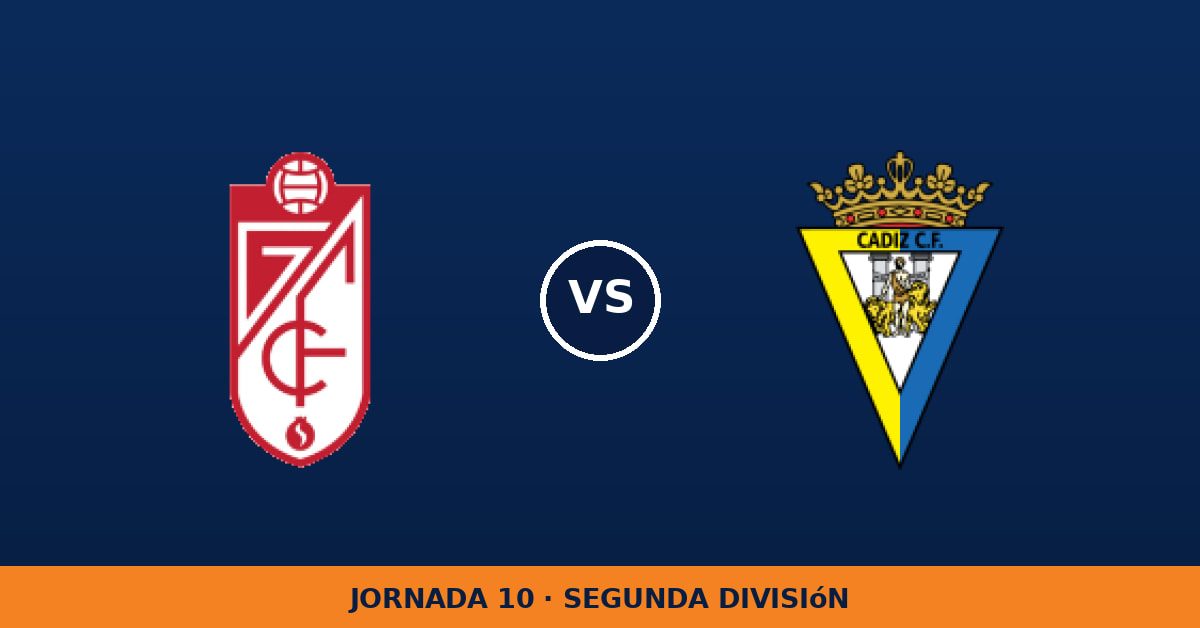 Granada – Cádiz: hora y canal de TV (LaLiga TV Hypermotion)