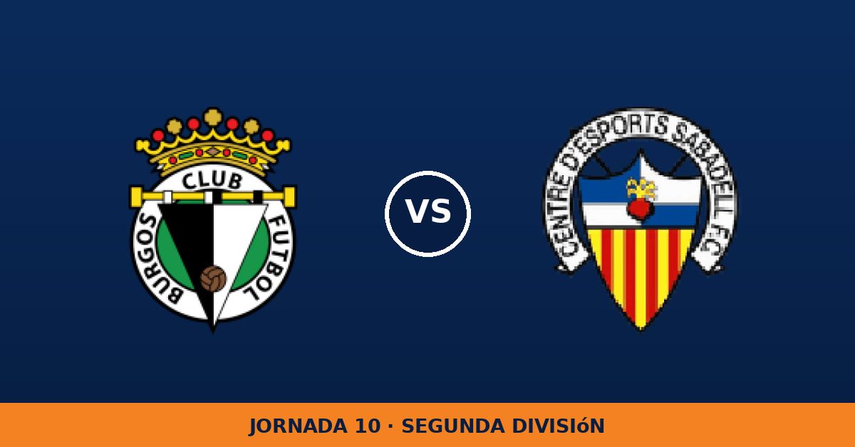 Burgos – Sabadell: hora y canal de TV (LaLiga TV Hypermotion)