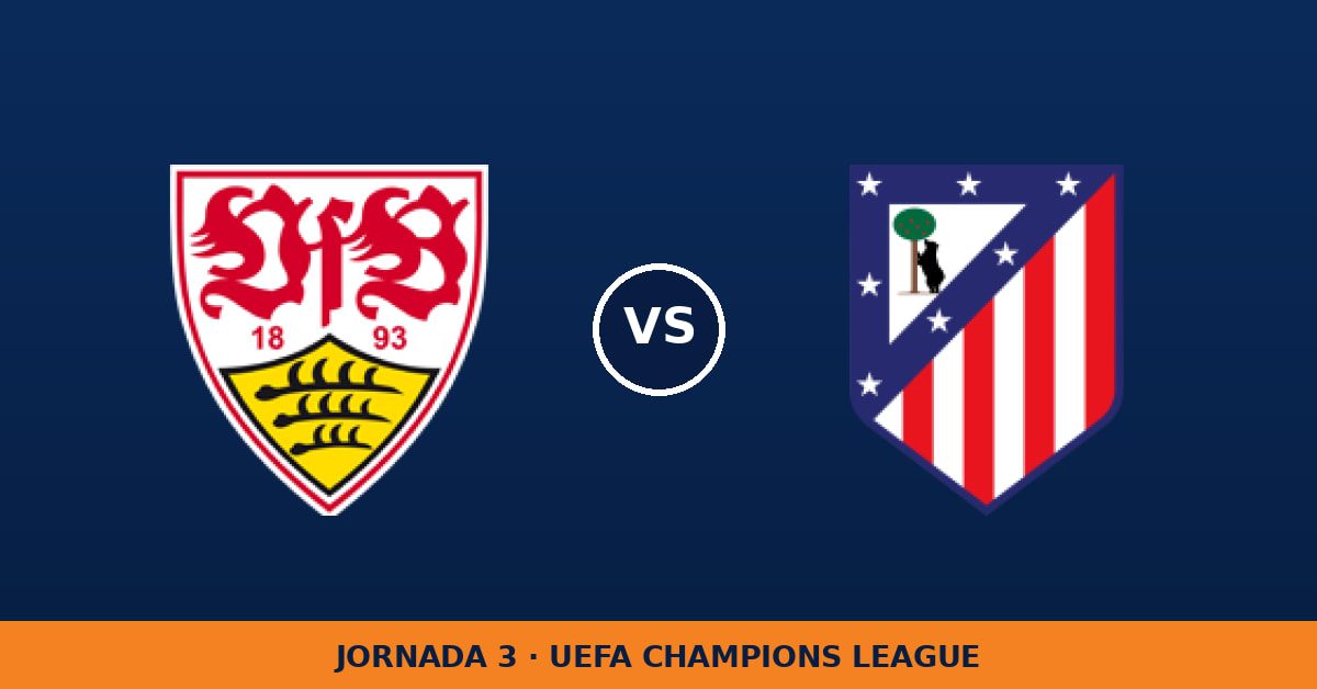 VfB Stuttgart – Atlético de Madrid: hora y dónde ver VfB Stuttgart – Atlético de Madrid: hora y dónde ver