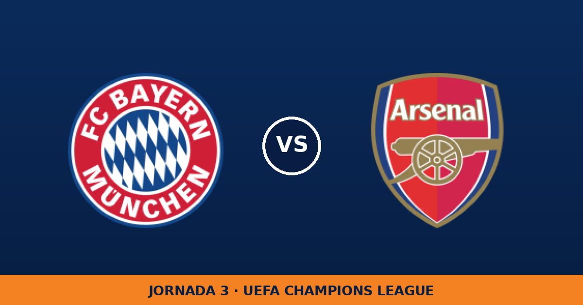 Bayern Múnich – Arsenal: horario y dónde ver el partido Bayern Múnich – Arsenal: horario y dónde ver el partido