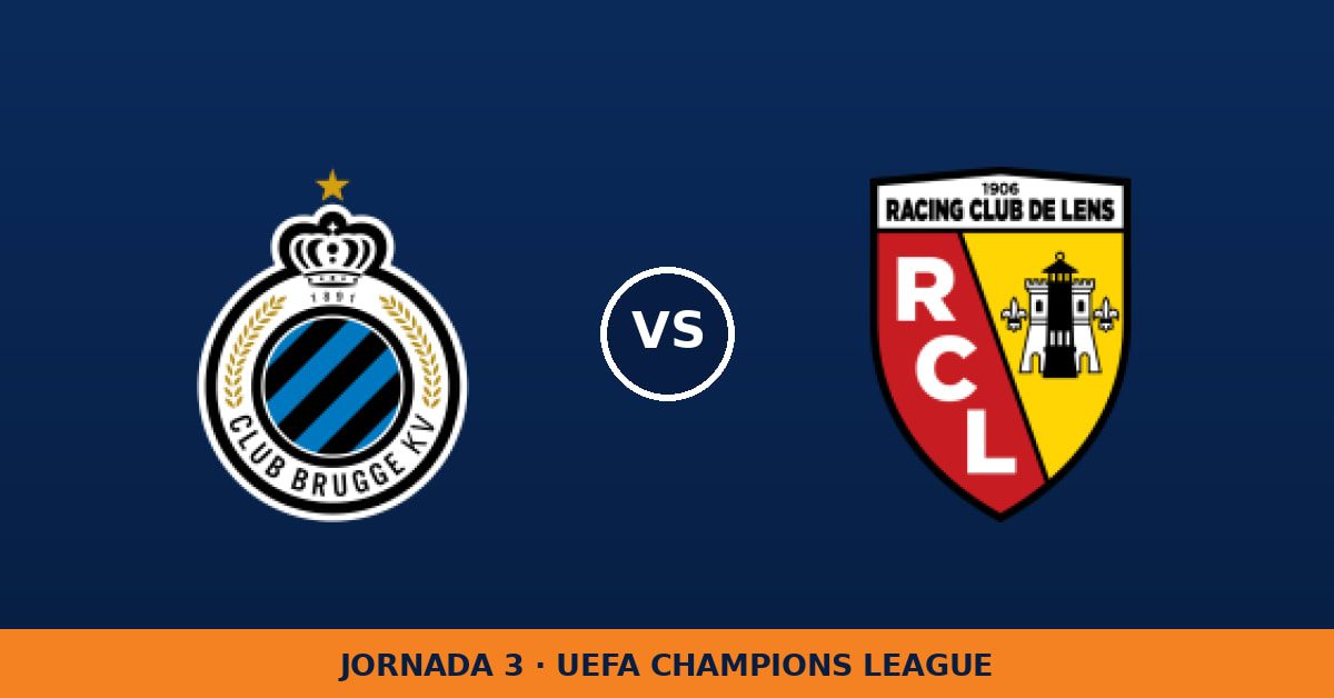 Club Brugge KV – Lens: horario y dónde ver el partido