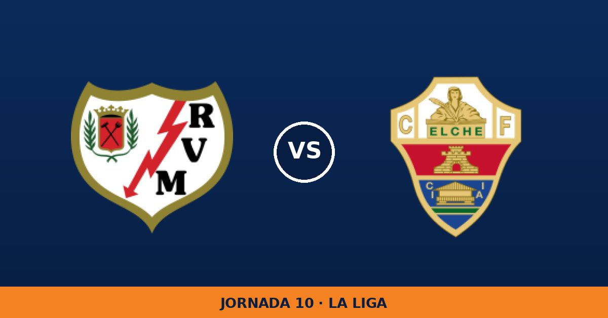 Rayo Vallecano – Elche: horario y dónde ver el partido