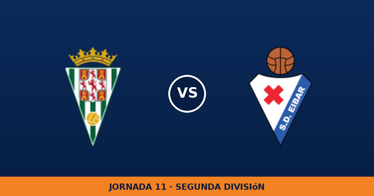 Córdoba – Eibar: hora y canal de TV (LaLiga TV Hypermotion)