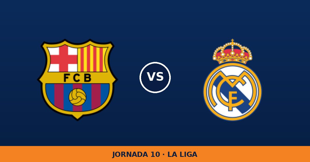Barcelona – Real Madrid: horario y dónde ver el partido Barcelona – Real Madrid: horario y dónde ver el partido