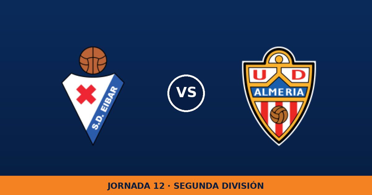 Eibar – Almería: hora y canal de TV (LaLiga TV Hypermotion) Eibar – Almería: hora y canal de TV (LaLiga TV Hypermotion)