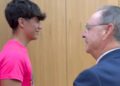 Presidente Vivas recibe a karatecas de Ceuta destacados