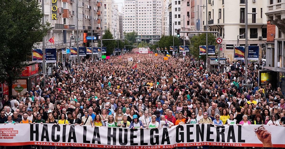 Convocada huelga general en España para el 11 de noviembre por el derecho a la vivienda Convocada huelga general en España para el 11 de noviembre por el derecho a la vivienda