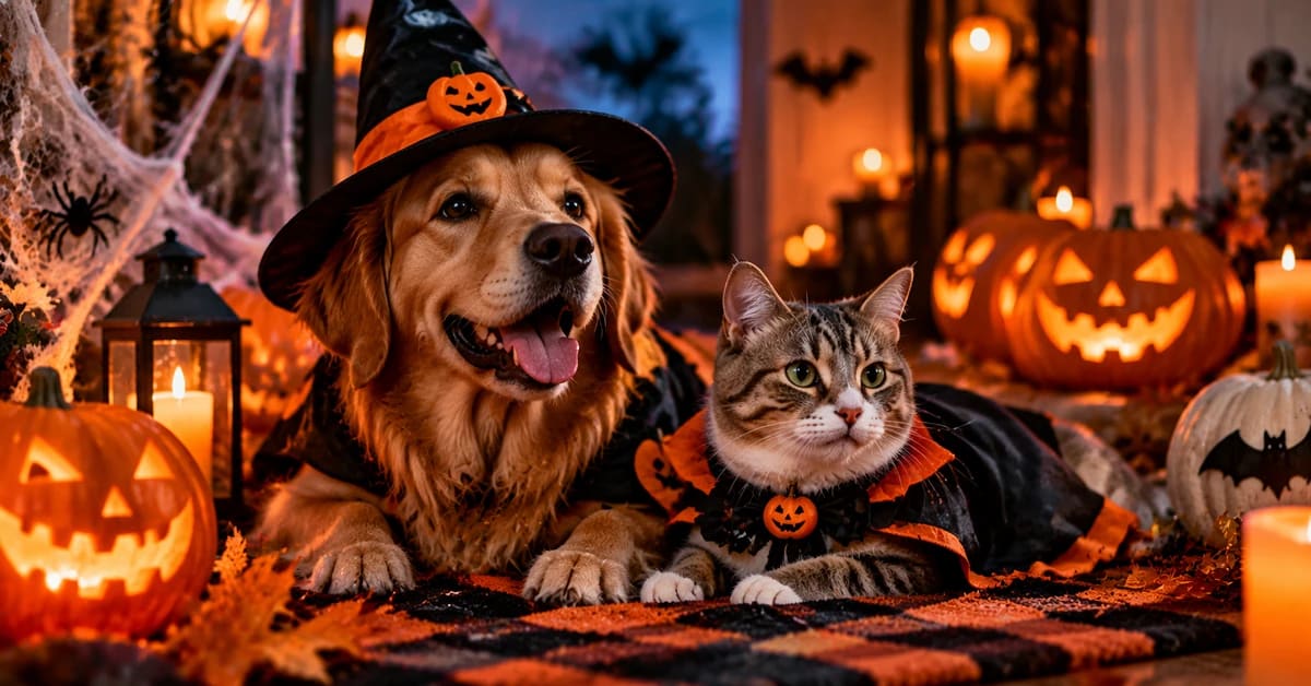 Halloween y mascotas: siete riesgos que debes conocer para proteger a tu perro o gato Halloween y mascotas: siete riesgos que debes conocer para proteger a tu perro o gato
