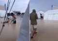 Las carpas para migrantes en el puerto de Ceuta pierden estabilidad tras las inundaciones: la falta de un plan de seguridad preocupa ante los próximos temporales Las carpas para migrantes en el puerto de Ceuta pierden estabilidad tras las inundaciones: la falta de un plan de seguridad preocupa ante los próximos temporales