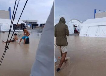 Las carpas para migrantes en el puerto de Ceuta pierden estabilidad tras las inundaciones: la falta de un plan de seguridad preocupa ante los próximos temporales Las carpas para migrantes en el puerto de Ceuta pierden estabilidad tras las inundaciones: la falta de un plan de seguridad preocupa ante los próximos temporales