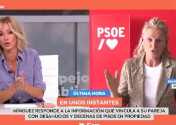 Montse Mínguez responde a preguntas sobre el patrimonio inmobiliario de su pareja