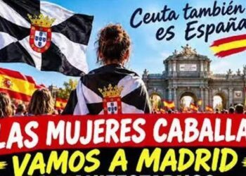 Mujeres Caballas se manifiestan en Madrid por la crisis migratoria en Ceuta