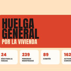 Huelga general del 11N por derecho a la vivienda y condiciones dignas