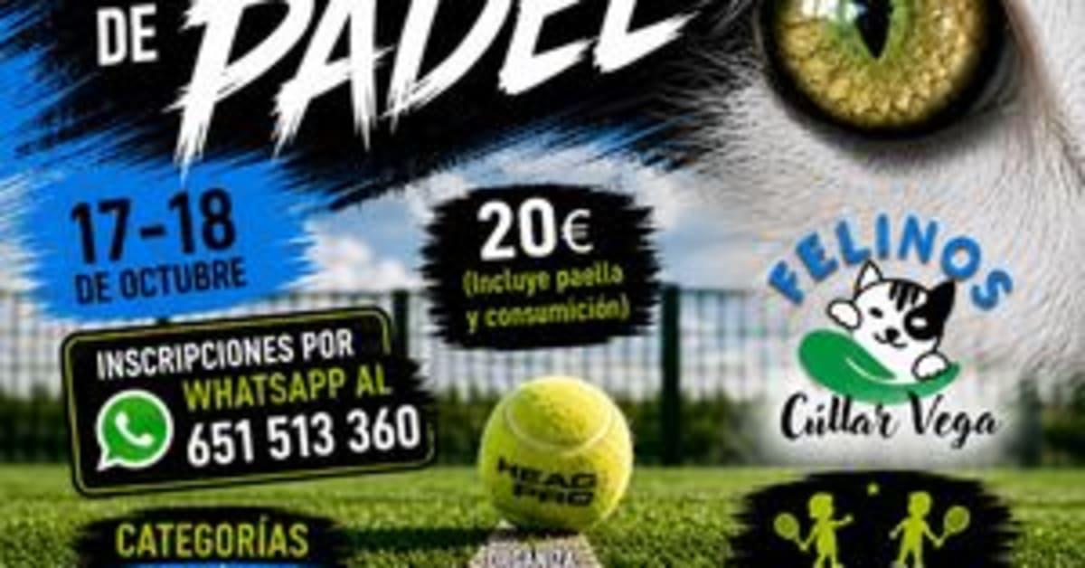 Crestanevada colabora en el I Torneo Benéfico de Pádel a favor de Felinos Cúllar Vega Crestanevada colabora en el I Torneo Benéfico de Pádel a favor de Felinos Cúllar Vega