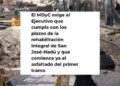 MDyC Ceuta denuncia retraso en obras de asfaltado