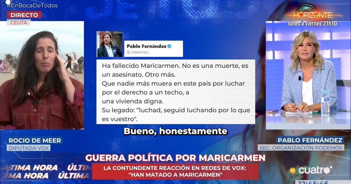 Vox Ceuta difunde denuncia de Rocío Meer