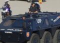 La Policía Nacional refuerza la seguridad en Ceuta con vehículos blindados de la UIP ante el desalojo de asentamientos y la visita Real