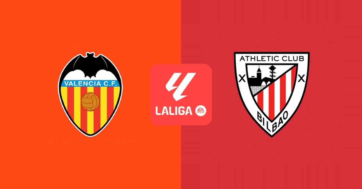 Valencia CF vs Athletic Club: horario y dónde ver el partido de LaLiga EA Sports Valencia CF vs Athletic Club: horario y dónde ver el partido de LaLiga EA Sports