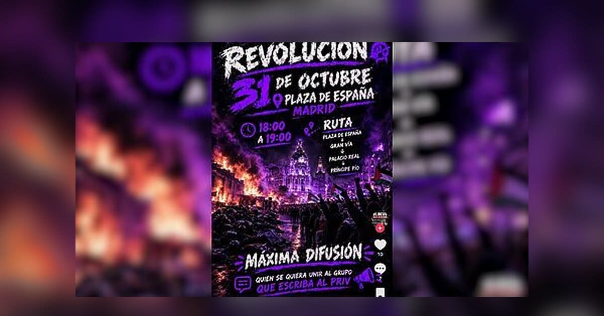 ‘Blocus’ vuelve a poner Madrid en la diana y convoca nuevos saqueos para el 31 de octubre: «Más fuertes y organizados, no podemos fallar»