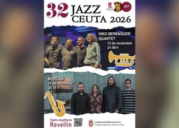 El XXXII Festival de Jazz de Ceuta reunirá a Kiko Berenguer Quartet y Morgan en el Teatro Auditorio del Revellín
